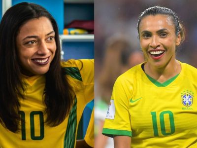 Médico diário e treino três vezes ao dia: Como Alice Carvalho se transformou na jogadora Marta para novo filme