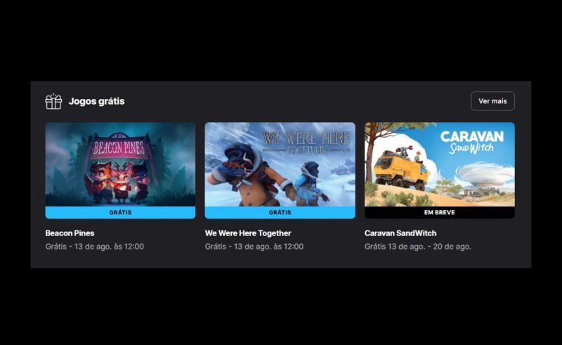 Epic Games Store oferece Beacon Pines e We Were Here Together de graça